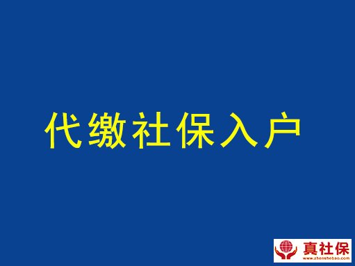 代缴社保入户