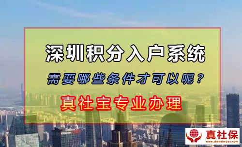 深圳积分入户系统